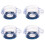 4X Clear 22mm Protective Cover Guard Case for Round Push Button 1