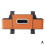 (Orange color) Multifunctional Car Storage Box Seat Back Storage Box Hanging Smart Partition 1