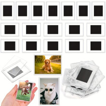 20 Soportes Magnéticos Transparentes para Fotos, Acrílicos, para Refrigerador, para Guardar Fotos y Fotos.