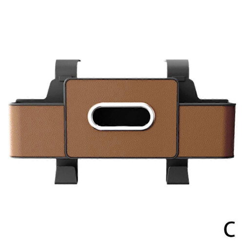 (Brown) Multifunctional Car Storage Box Seat Back Storage Box Hanging Smart Partition
