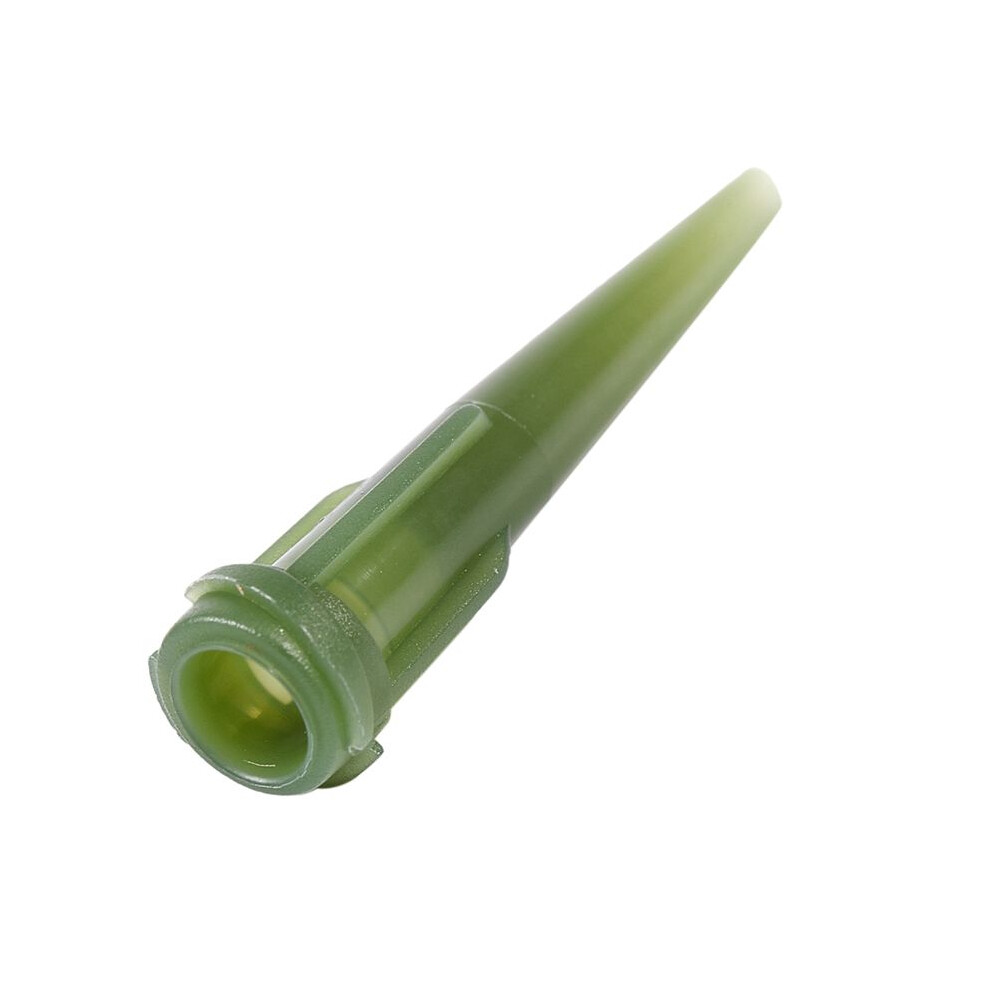 500 Pcs Green Plastic Tapered Pinhead Glue Liquid Dispenser Needles 14G 6031692443381