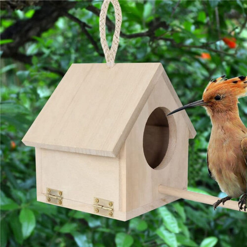 2X Nesting Box for Tits, Nesting Box Kit Robin, Bird House,  for Hanging, Nesting Boxes for Birds Bird House