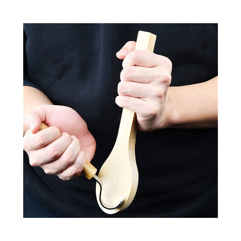 8 Pcs Wood Carving Spoon Blank Beech Wood Unfinished Wooden Whittling Kit For Whittler 4712286779476