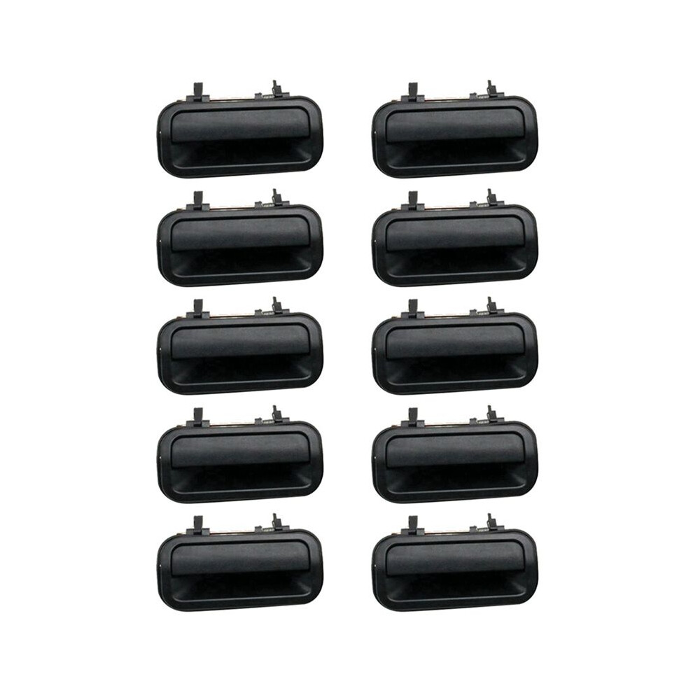 10X Iz1521106 Car Exterior Rear Right Door Handles Replacement For Rodeo Pickup 1998-2003 Black 6033405182396