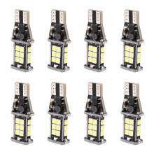 8Pc Error Free 921 912 T10 T15 W16W Led Reverse Light, 24Smd 3030 Led Bulb 1500 Lumens Extremly Bright 12V 24V White