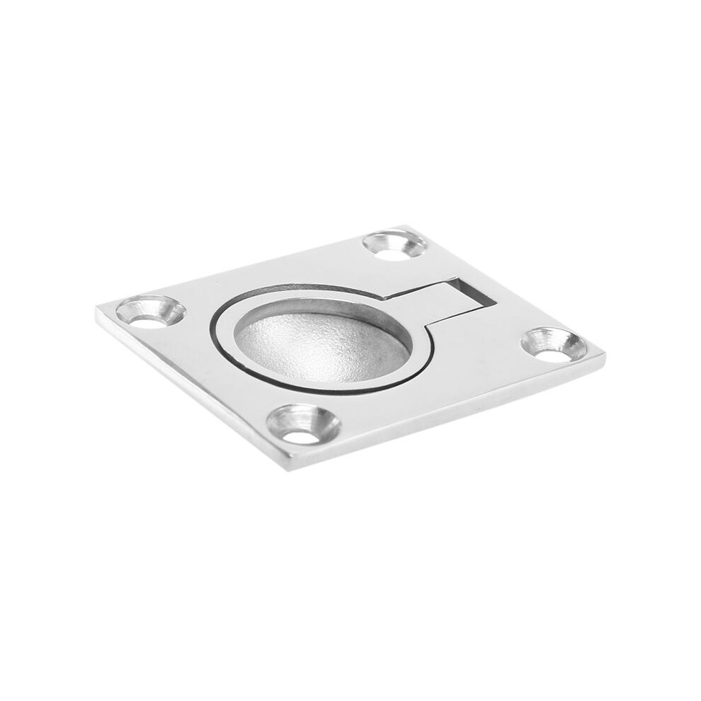 5Pcs 48 X 38Mm Boat Locker Hatch Cabinet Flush Mount Ring Pull Handle Marine Surfing Hardware 316 Stainless Steel 6031167588159