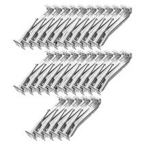 25-Pack 5" Hängrännor, Förmonterade Hängrännor i Aluminium med Skruvar för Enkel Installation och Stöd