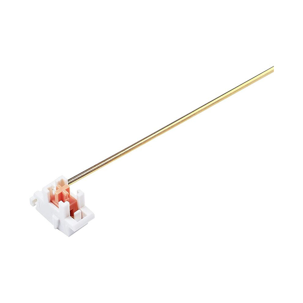 Plated Plate Mounted Stabilizer For Custom Mechanical Keyboard 2U 6.25U (3+12, ) Gold/White 6033664540401