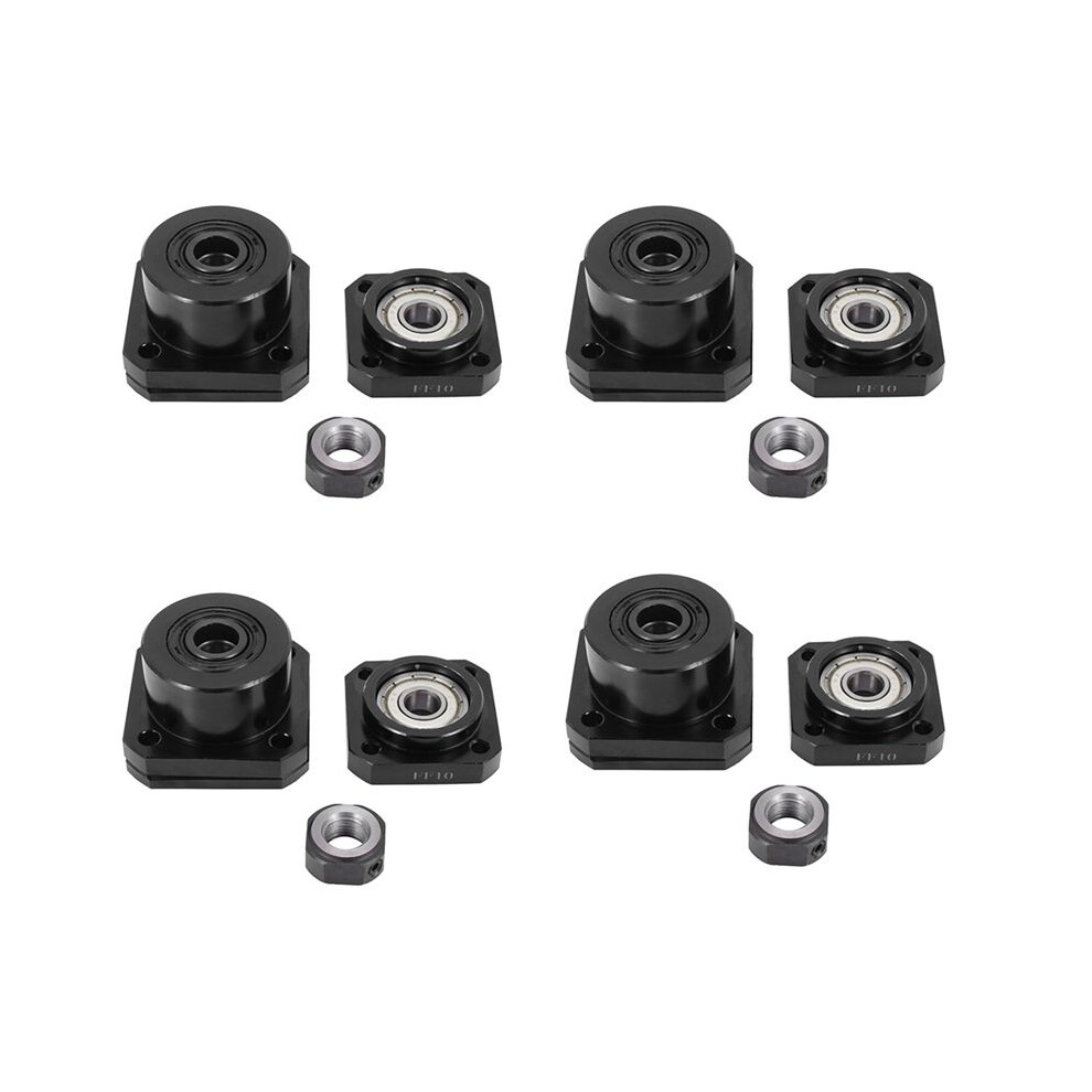 4 Pcs Fk10 Fixed Side +4 Pcs Ff10 Floated Side For Sfu1204 Ballscrew Cnc Parts Screw 1204 Fk/Ff10 End Support 4713683822604