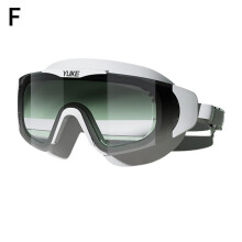 (Gray gradient) Swimming Goggles Large Frame Gradient Lens Anti-fog HD Waterproof Swim Glasses
