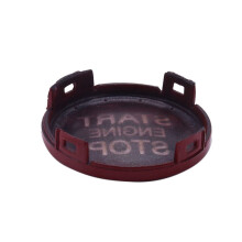 4X ABS Car Engine Start Stop Button Cover Trim for Giulia Stelvio 2017 2018 (Red)