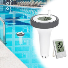 Wireless Floating Pool Thermometer,Digital Swimming Pool Thermometer Water Temperature Thermometer for Ice Bath,Hot Tub,Indoor & Outdoor Swimming