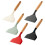 Non-Stick Kitchen Wide Scraper Pizza Cooking Tools Silicone Spatula Cooking Utensils Shovel Spatula Kitchenware E 6