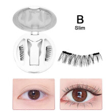 (Slim and long) Magnetic eyelashes all-in-one box natural false eyelashes glue-free