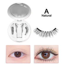 (Natural style) Magnetic eyelashes all-in-one box natural false eyelashes glue-free