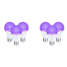 6Pcs 10W Ultraviolet UV Bulb Fluorescent Detection UV Lamp Black Light Lamp E26 110V 220V for DJ Party Decoration