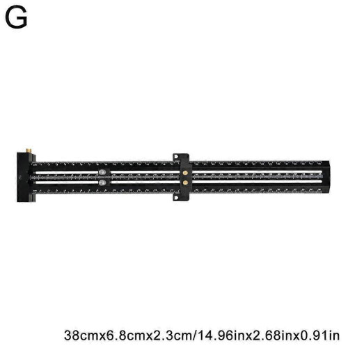 (Black 35inch) Scriber Marking Line Ruler T Type Woodworking Scriber Measuring Tool Adjustable