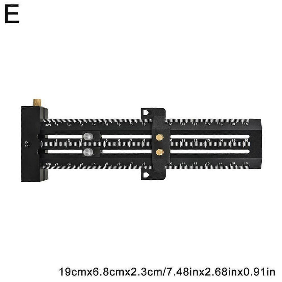 (Black 16inch) Scriber Marking Line Ruler T Type Woodworking Scriber ...