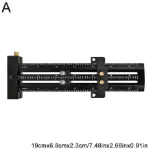 (Black 6inch) Scriber Marking Line Ruler T Type Woodworking Scriber Measuring Tool Adjustable