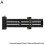 (Black 6inch) Scriber Marking Line Ruler T Type Woodworking Scriber Measuring Tool Adjustable 1