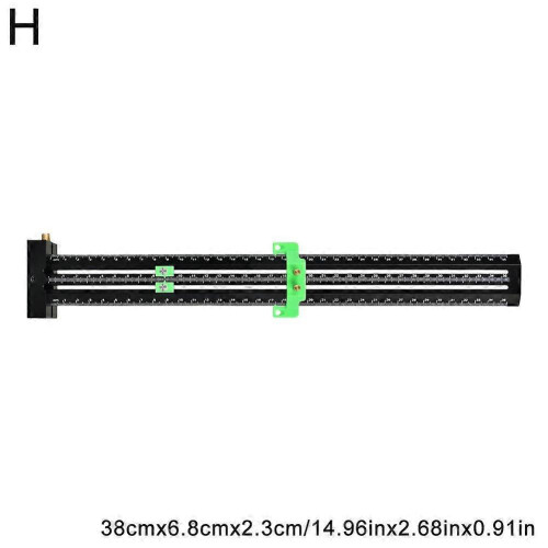 (Green 35inch) Scriber Marking Line Ruler T Type Woodworking Scriber Measuring Tool Adjustable