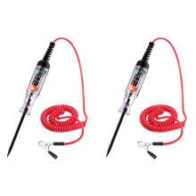 2X Prüfleuchte Kfz 5-90V Digital LED Stromkreistester mit Spannungsanzeige, Automatischer Bidirektionaler Spannungstester
