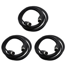 3X 8 Pin Din Stecker auf Stecker Lautsprecher Audio Kabel Adapter für ÜBerwachung Auto Motive Computer Fernseher PräZision 5M