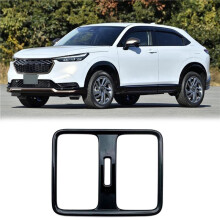 2X para Vezel HR-V HRV 2021 2022 Interior Do Carro Preto Brilhante Banco Traseiro Ar Condicionado Tampa Acabamento DecoraçãO