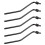 5X Schwarze E-Gitarre Tremolo Arm 1