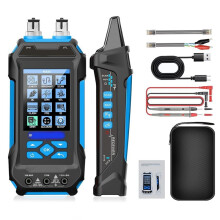 11 in 1 Network Cable Tester with 60000 Digit Multimeter 7 Wavelengths OPM 10Km/10mW VFL 600M with Multimter Function