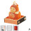 (Red) 3D Gourd Note Stickers, Hand Tear, Creative Art, Creative Gift Memo Book 1