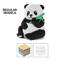 3D Memo Pad Calendar, Panda 3D Art Sticky Notes Tear Away with Pen Holder