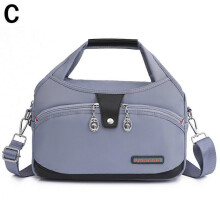 (Blue) Nylon Handbag LARGE CAPACITY Waterproof Lightweight Fashionable