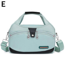 (Light green) Nylon Handbag LARGE CAPACITY Waterproof Lightweight Fashionable