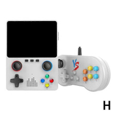 (Two player White) X6 3.5Inch IPS Screen Handheld Game Player Dual JoystickVideo Game Console