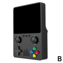 (Black) X6 3.5Inch IPS Screen Handheld Game Player Dual JoystickVideo Game Console
