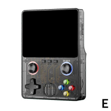(Translucent Black) X6 3.5Inch IPS Screen Handheld Game Player Dual JoystickVideo Game Console