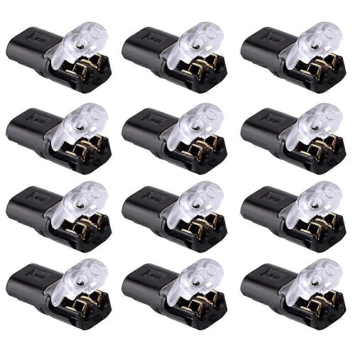 50PC 2Pin Way Plug Wire Cable Snap Connectors Αδιάβροχο ηλεκτρικό καλώδιο διπλού καλωδίου με α 1