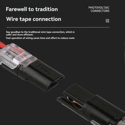 50PC 2Pin Way Plug Wire Cable Snap Connectors Αδιάβροχο ηλεκτρικό καλώδιο διπλού καλωδίου με α 2