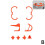 (Orange) Propeller Guard For DJI Neo Protection Kit*1set Anti-collision 1