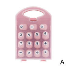 (Blue) DIY Crafting Arithmetic Paper Punch Set in Pink with Mathematical Symbol