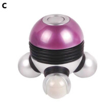(Purple) Mini Vibrating Electric Handheld Wireless Massager Cervical Massager