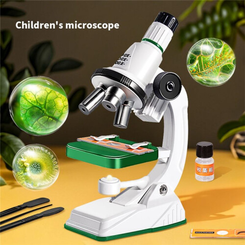 Kids Educational Science Microscope Toy STEM Learning Kit for Student Children Science Experiment Tool Birthday Gift 1