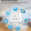 Zigbee  Socket Adapter Tuya  Life App Wireless Control Timing Power Monitoring Function Aleax Outlet AU-Plug 2