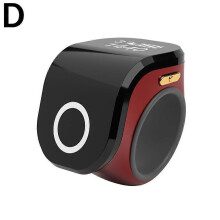 (Red) Digital Finger Electronic Hand Tally Counter Silents Prayer Counter Ring