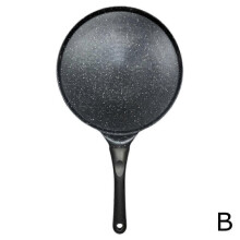 (Black for Electric) Nonstick Crepe Pizza Pan Frying Pan Griddle Pancake Flat Skillet Tortilla Pan