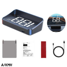 (White KMH) Car Speedometer Digital HUD Head Up Display Universal GPS Projectors Speedomete