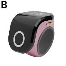 (Pink) Digital Finger Electronic Hand Tally Counter Silents Prayer Counter Ring