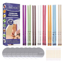 Natural Ear Cleaning Candles - Relaxing Beeswax & Essential Oil, 16pcs for Safe, Gentle Ear Care