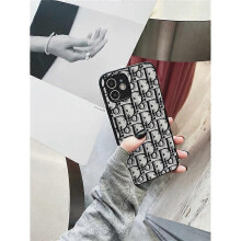 (iPhone 12 Pro Max, black) Classic trendy brand phone case for iPhone series: Retro full-coverage, shockproof protective phone case for iPhone.